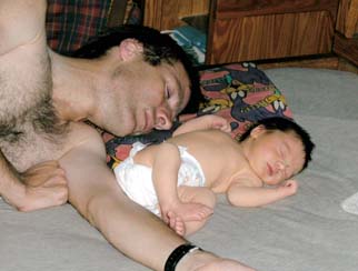 Kyla and Matt take a nap