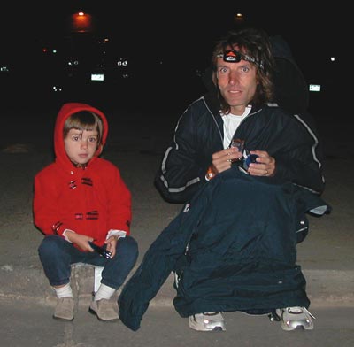 Matt Carpenter avoided a pre-race warm-up before the Leadville Trail 100 on Aug. 20, 2005